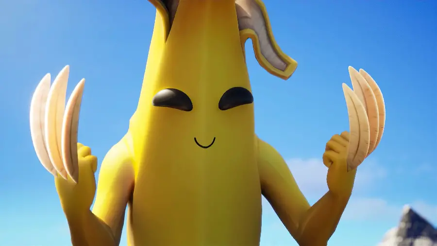 Cool and Cartoon Wallpaper of Funny Warrior Banana in 4k Quality