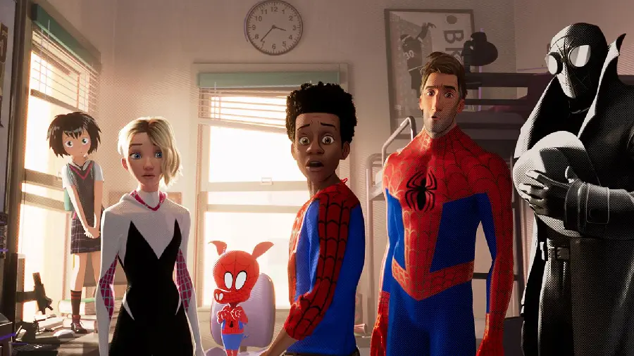 The new cartoon background of the world of Spider-Man with the highest quality 