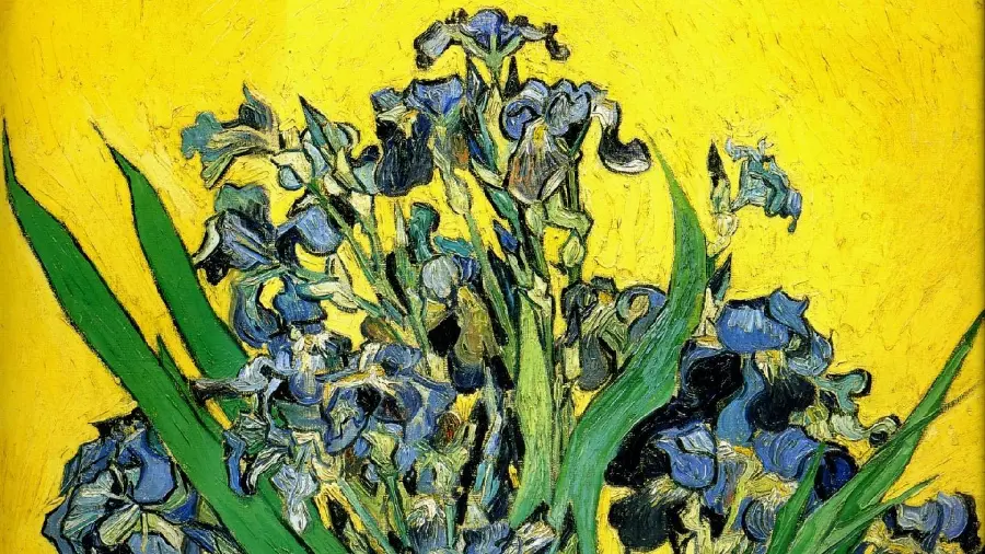 Free and full HD download of the painting Yellow Background by Vincent Van Gogh
