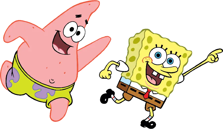 Fantasy image of Patrick and SpongeBob's friendship in png format completely free