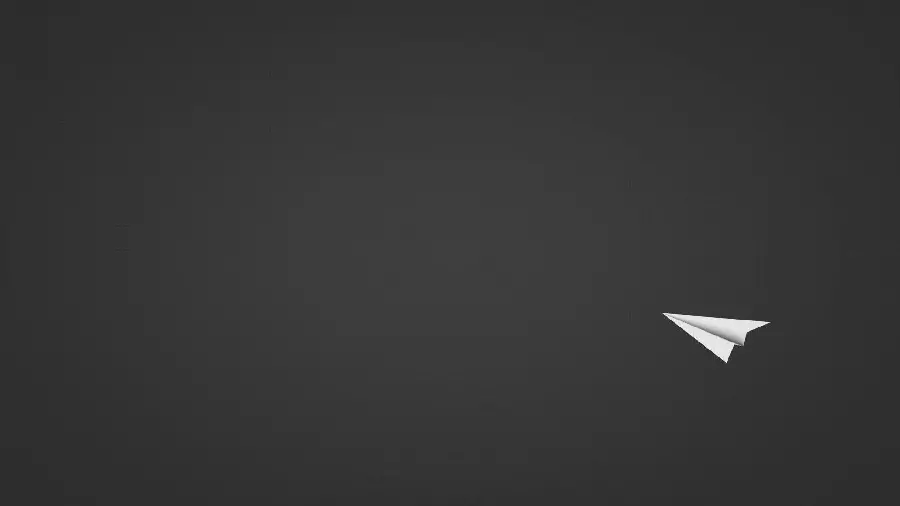 Simple and stylish white paper rocket background with gray background without text
