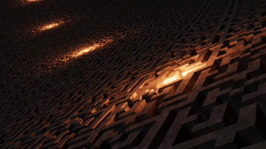 Free 3D design with dark background, cool lighting 