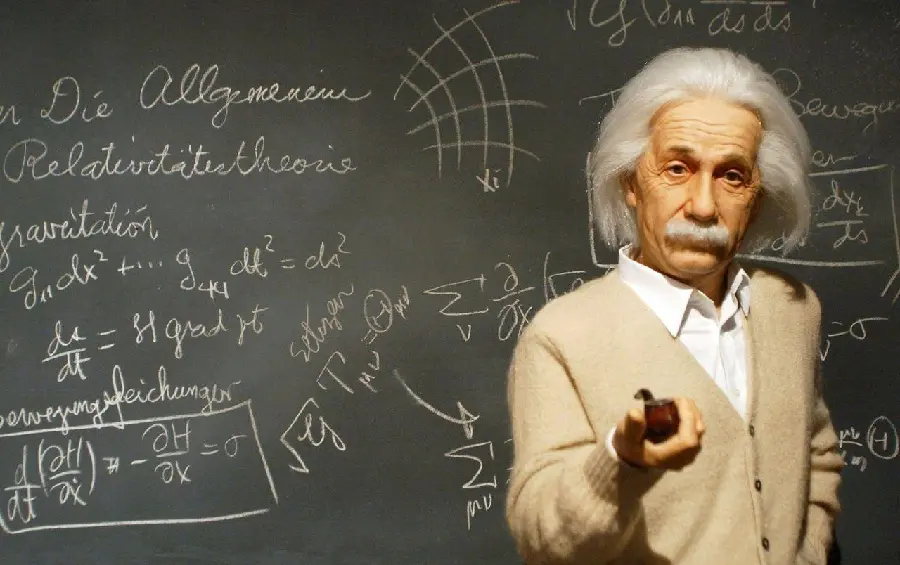 Attractive wallpaper of the 20th century scientific icon Albert Einstein for the computer
