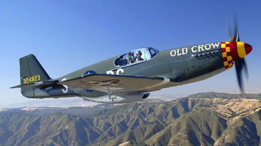 Image of an old Old Crow airplane in very good quality