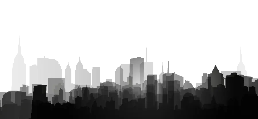 Photo PN Black and white ji of tall buildings and modern and big city 