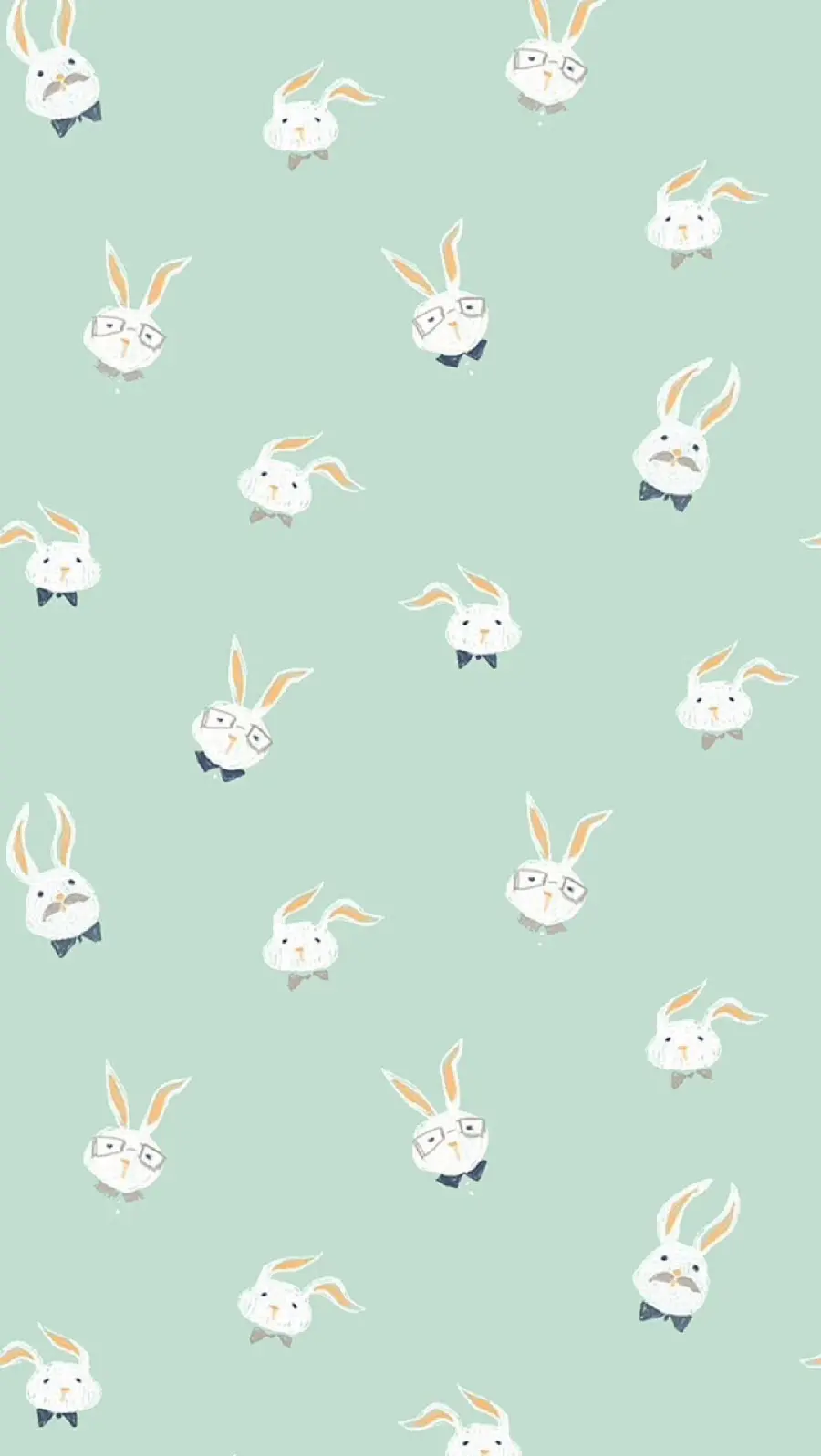 Get turquoise wallpaper of Maze rabbits with glasses
