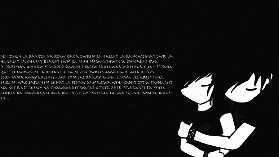 Dark and sad profile picture to attract attention 
