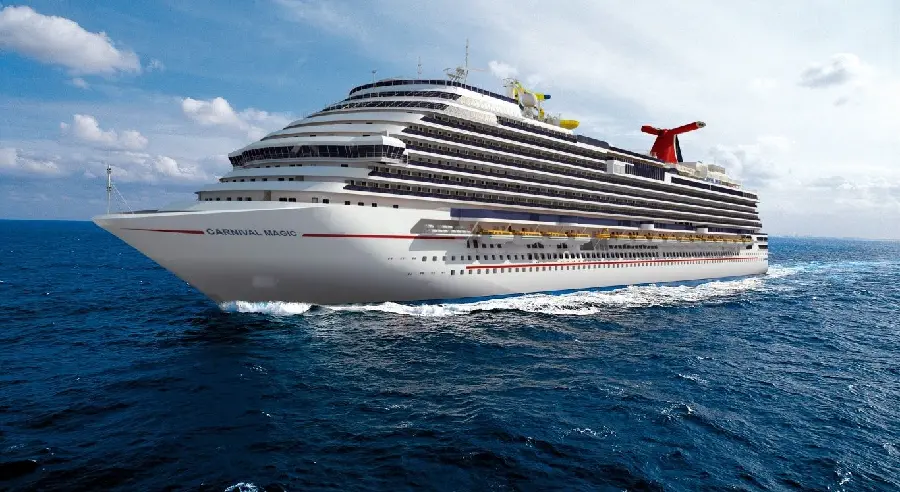 Download the background of the new and advanced Carnival Magic white ship