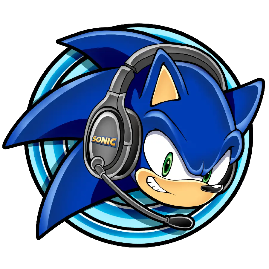 Amazing photo of Sonic the Hedgehog with beautiful handsfree 
