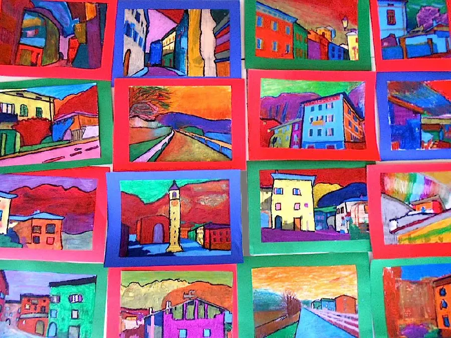 Beautiful painting of Fauvism in cheerful and refreshing colors