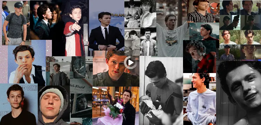 The most viewed new images of Tom Holland, the famous actor who plays Spider-Man 