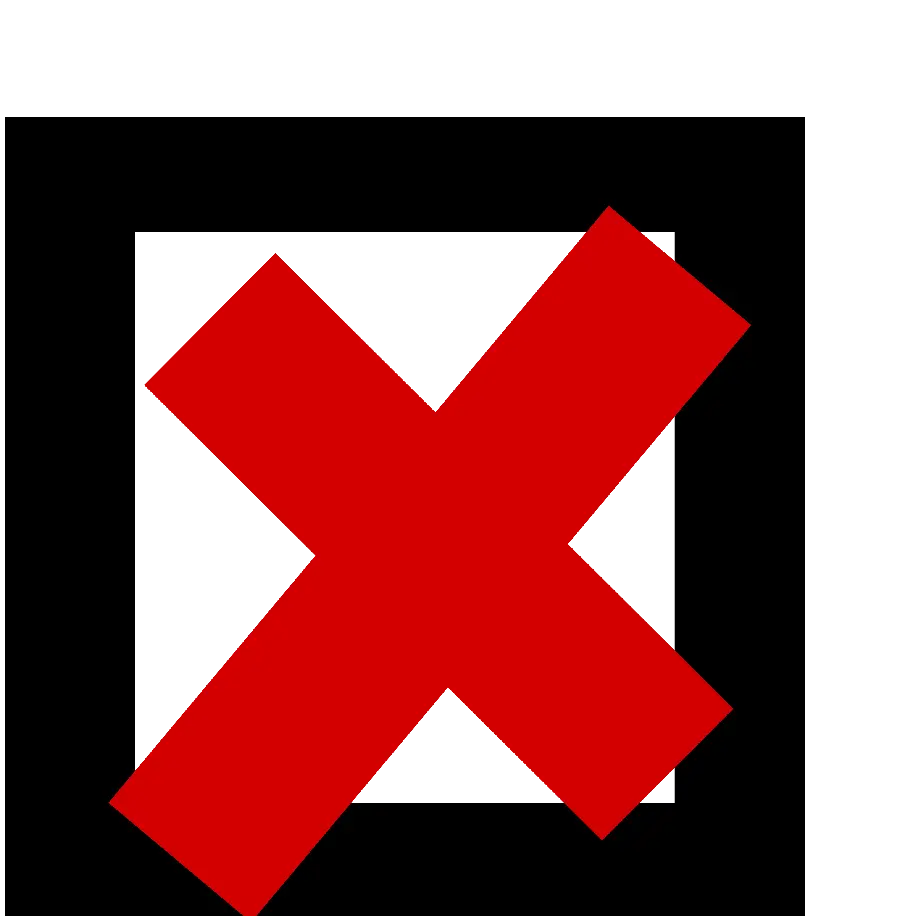 Fancy file of a cross inside a test option with good quality