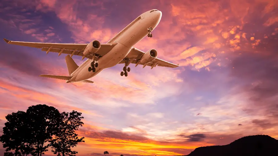 Beautiful and cool wallpaper of an airplane for girls' profiles