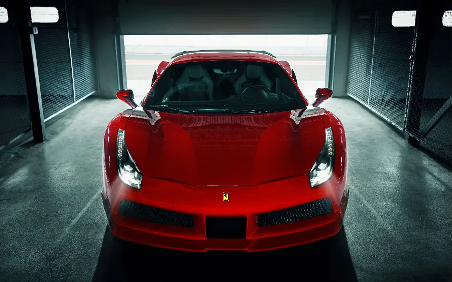 Beautiful red Ferrari car stock photo suitable for Rubika's profile
