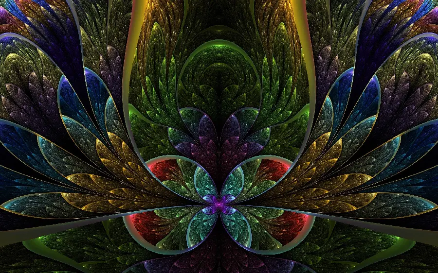 Beautiful art image and Fractal graphics in mathematics 