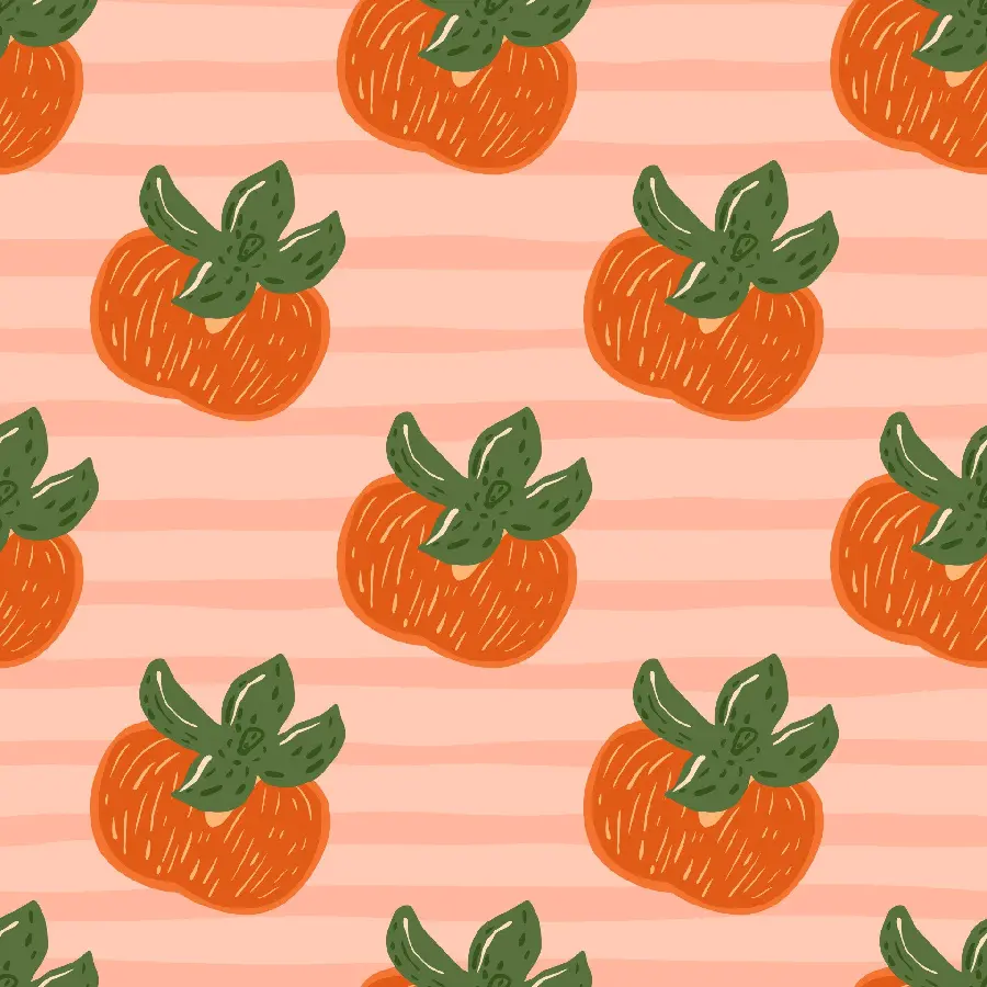 Download a cute digital painting of little persimmons