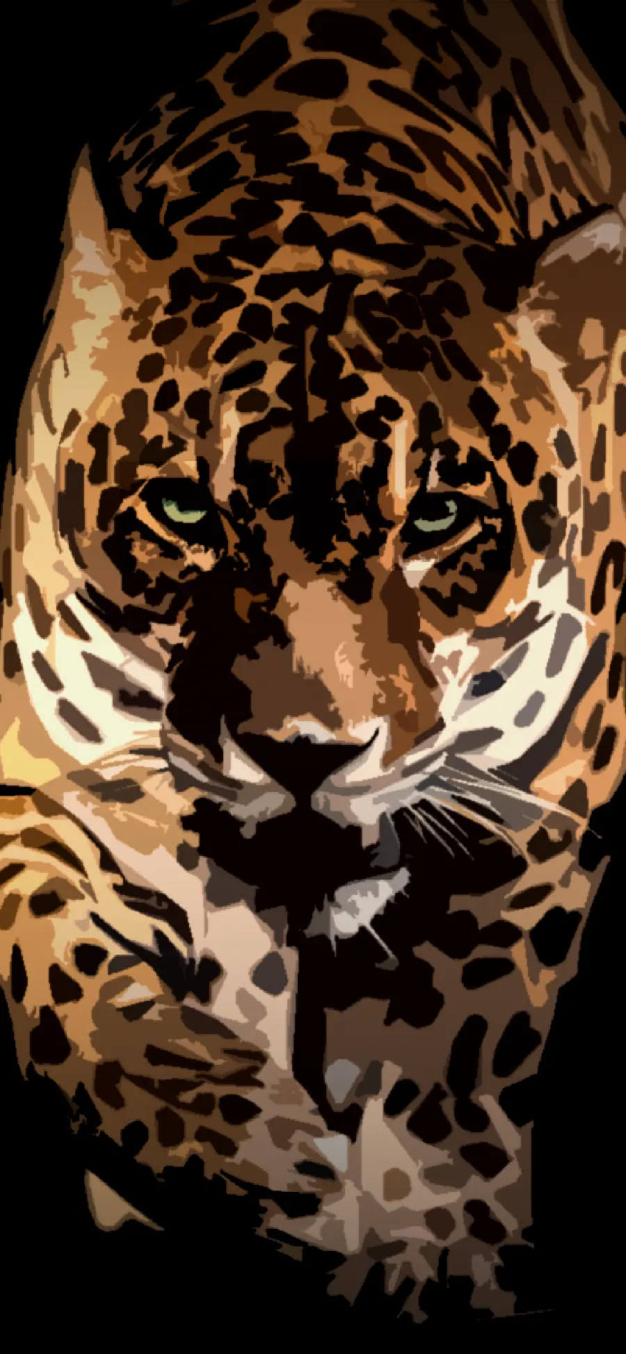 Iranian Jaguar wallpaper with black background with blue eyes