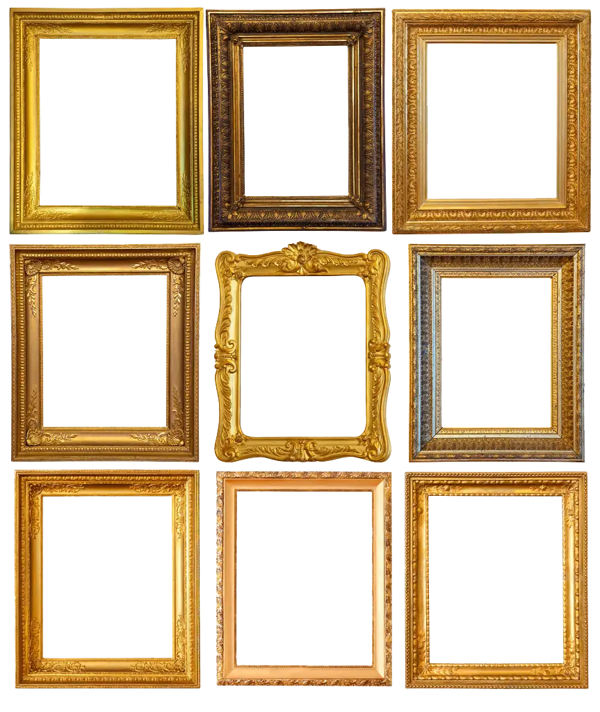 The most diverse collection of beautiful and free photo frames for photo editing in Photoshop