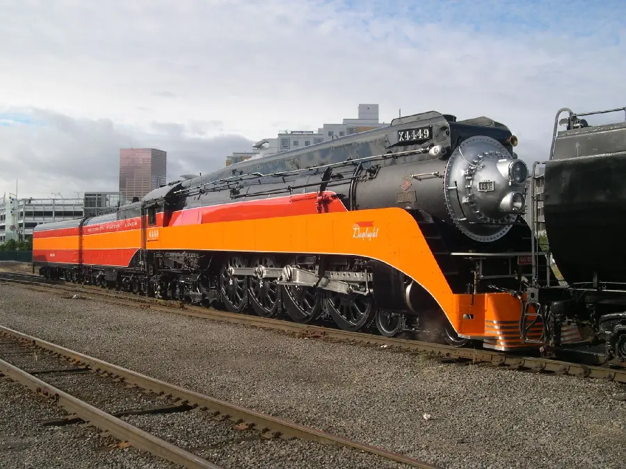 Full HD Stock Photo of New Steam Locomotive in Black and Orange