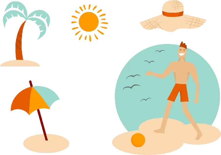 Amazing and spectacular background of Hawaiian logos