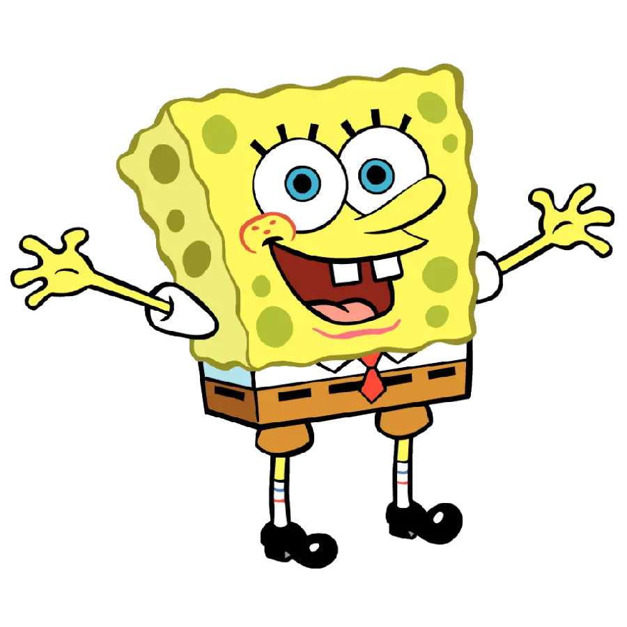 Beautiful SpongeBob image for printing on a mug in the popular png format