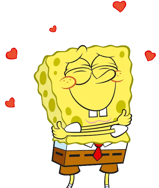 SpongeBob's heart-shaped and lovely teleportation vector for Inshot