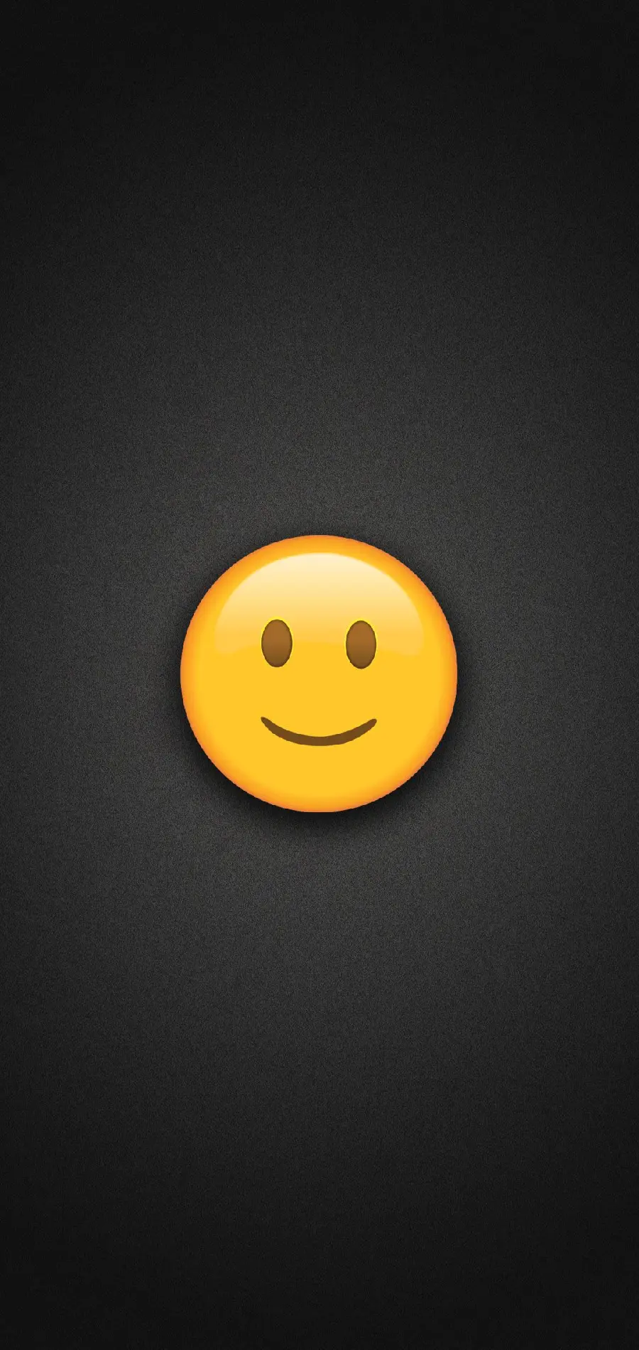 Beautiful and googly wallpaper of a yellow sticker with a beautiful smile