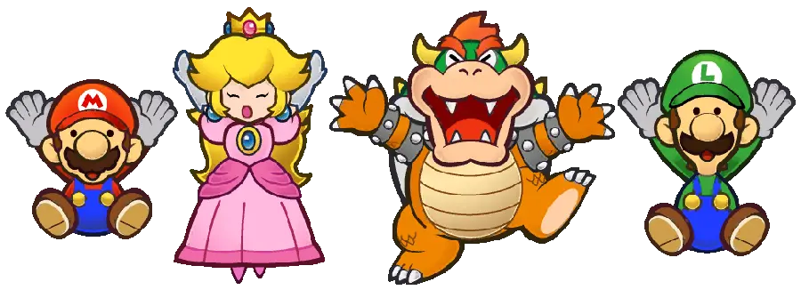 The latest computer and laptop backgrounds of Super Mario and Princess animations