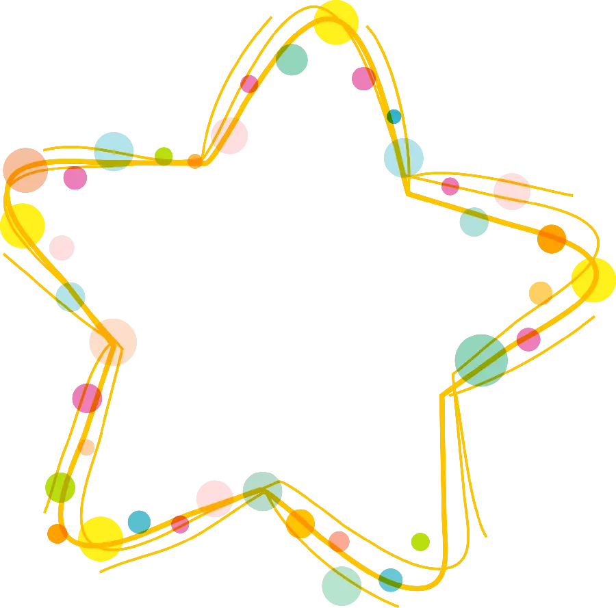 Star templateVery beautiful colorful for children's Instagram post