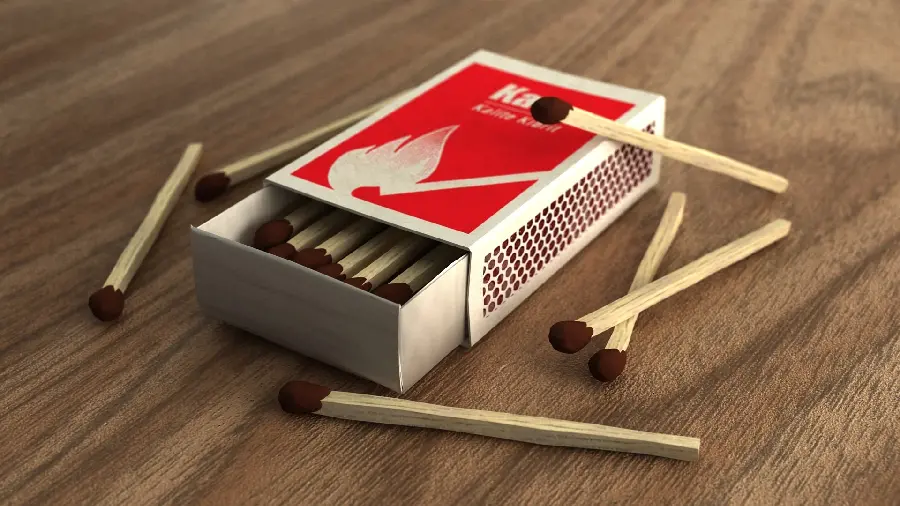 Download the attractive and spectacular background of the red matchbox 