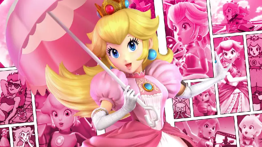 Girly pink background for laptop of kind and beautiful princess 