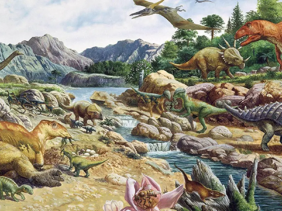 Picture of the types of herbivorous and carnivorous dinosaurs in the world with high quality