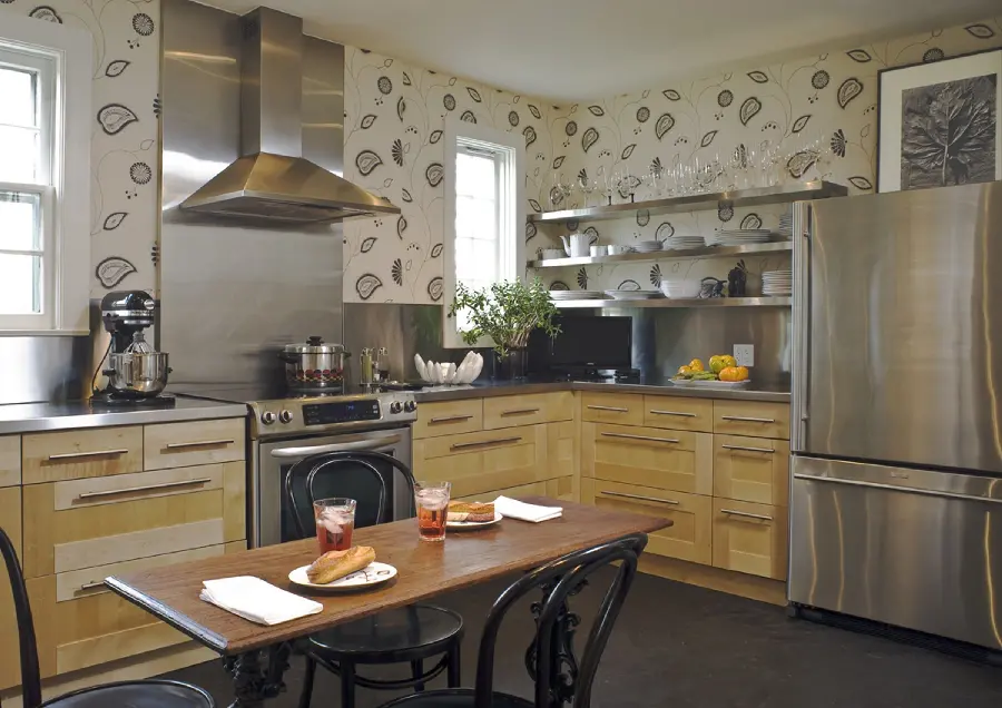  Extremely beautiful background of a modern and beautiful kitchen 