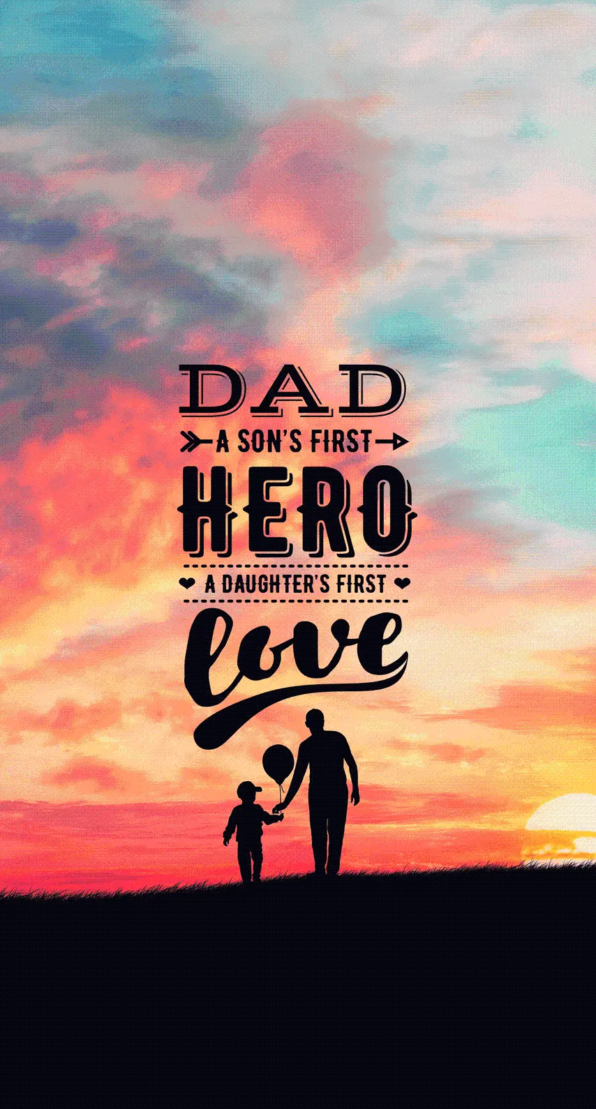 Scenic stock photo of a father and son outing suitable for printing on a t-shirt 
