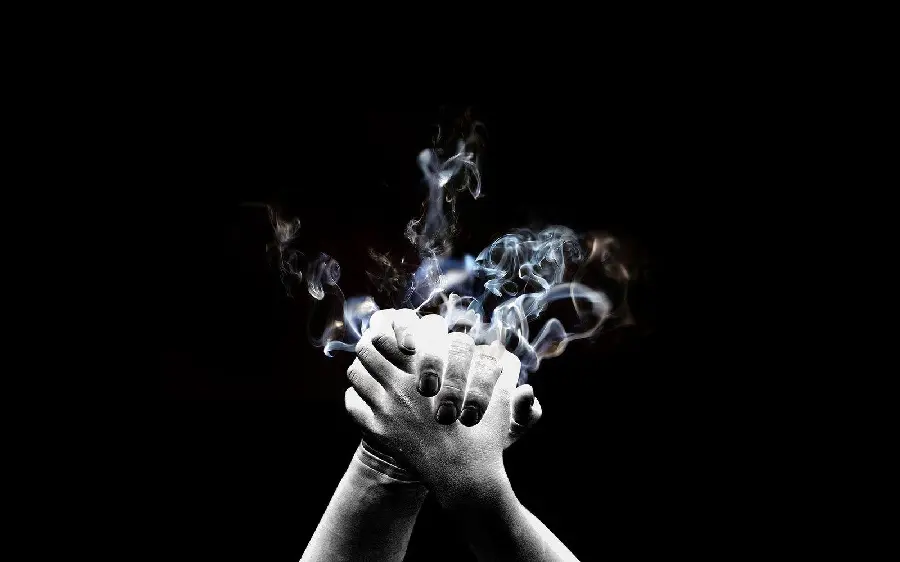 Free download of Photoshop image of handshake with black background