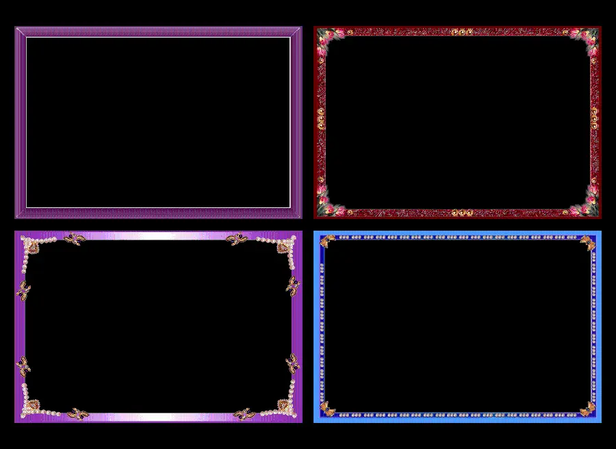 Download very colorful multiple photo frames for photoshop with spectacular quality