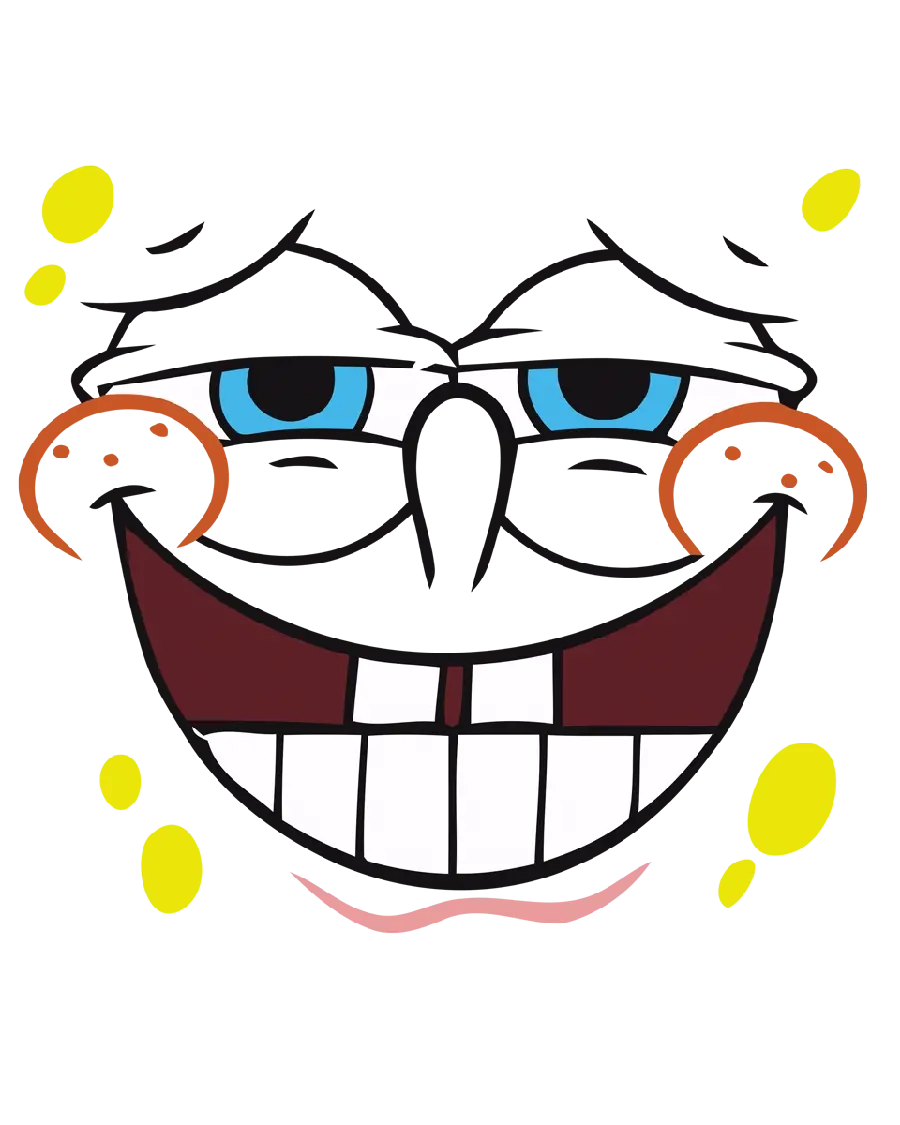 Beautiful SpongeBob design for all kinds of graphic activities with a child audience