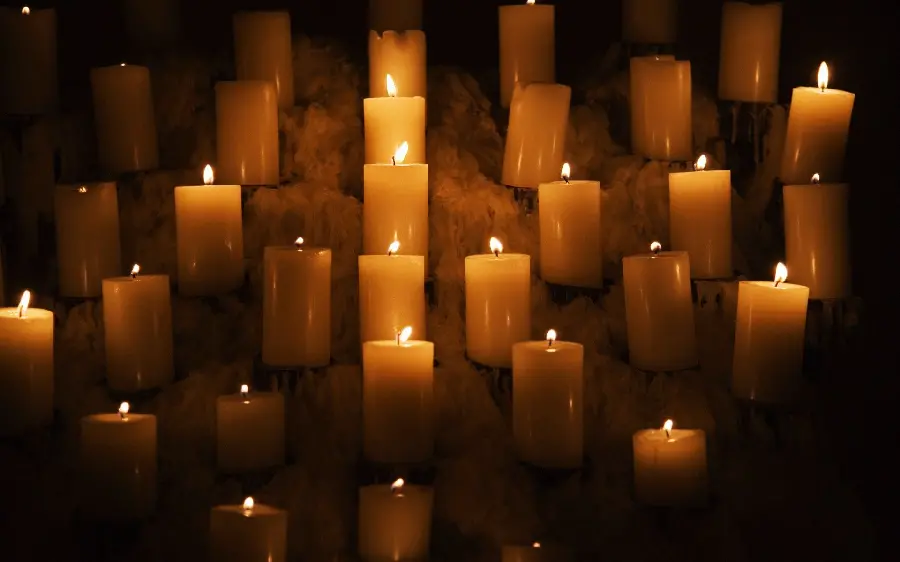 The most commonly used image of bright candles for condolences for sympathy