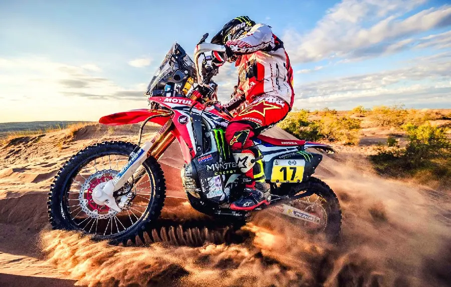 Awesome Dakar Rally Motorcycle Poster for Teens and Young Athletes' Rooms