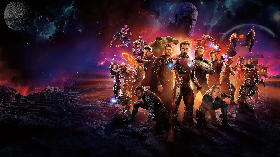 Beautiful image of Spider-Man and Marvel heroes together