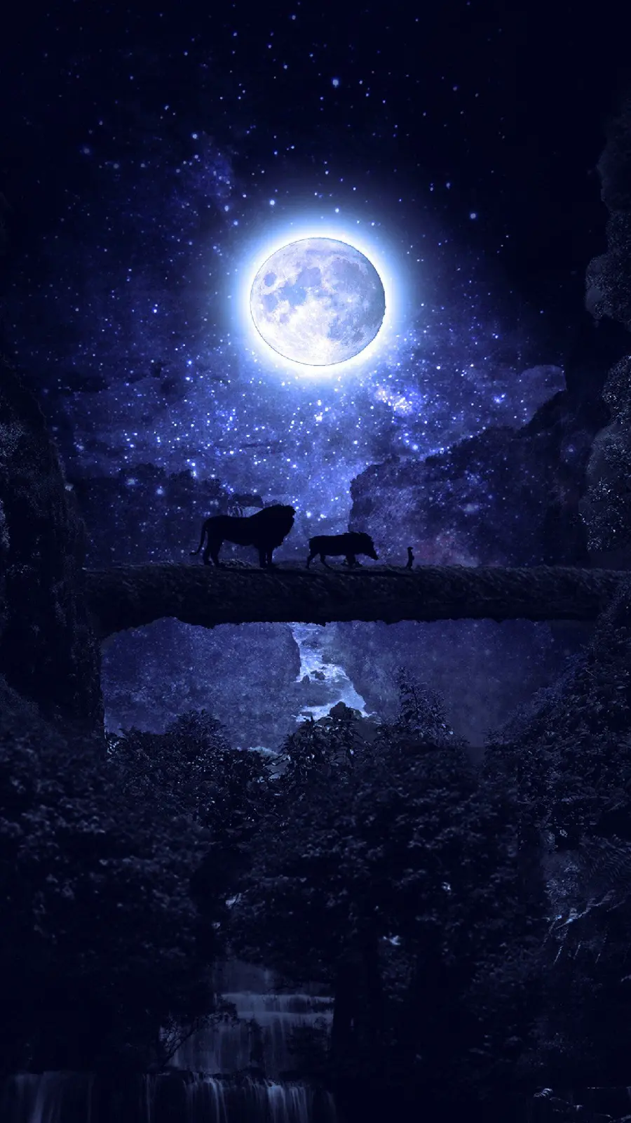 Attractive photo of Simba the Lion King animation sequence for iPhone background