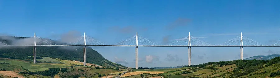 Amazing and interesting image of a very high bridge in high quality