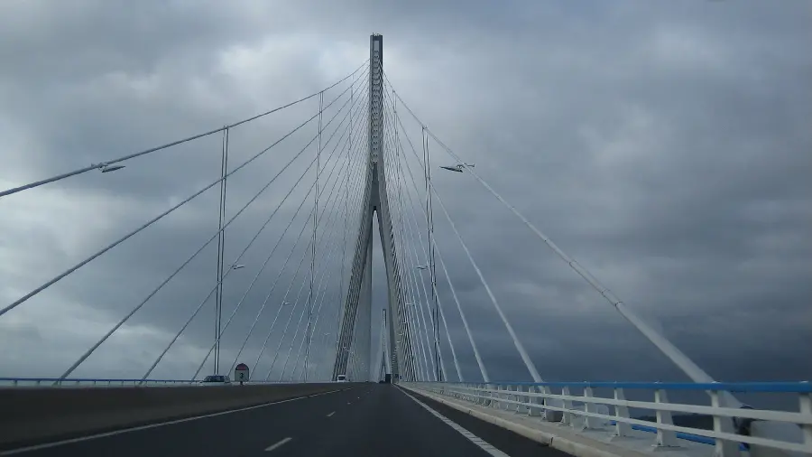 Unique and special wallpaper of the highest Millau Bridge in high quality