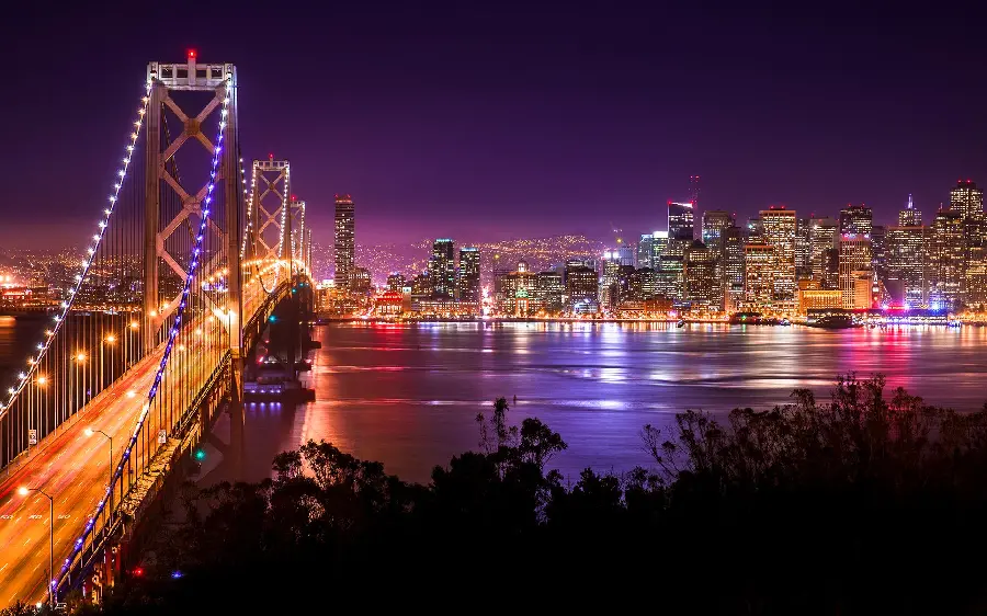 New image of the Golden Gate Bridge and the city of San Francisco in America 