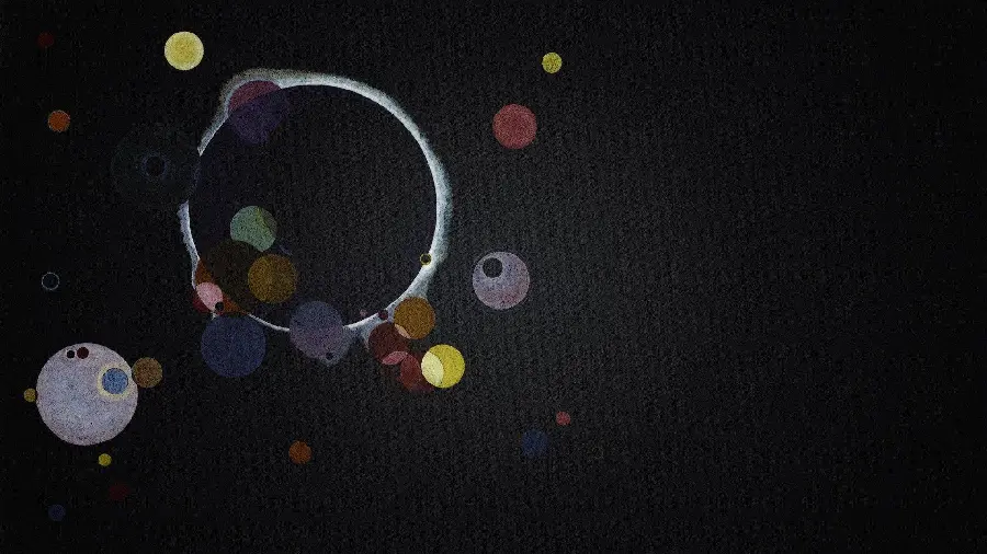 PNG image of the last painting by Wassily Kandinsky without a background