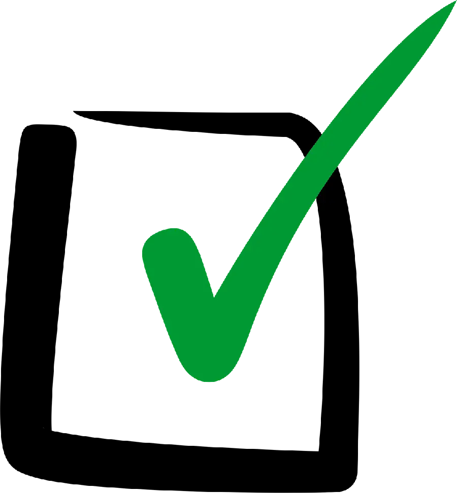 Photo Teleported correct option with green tick in png format 