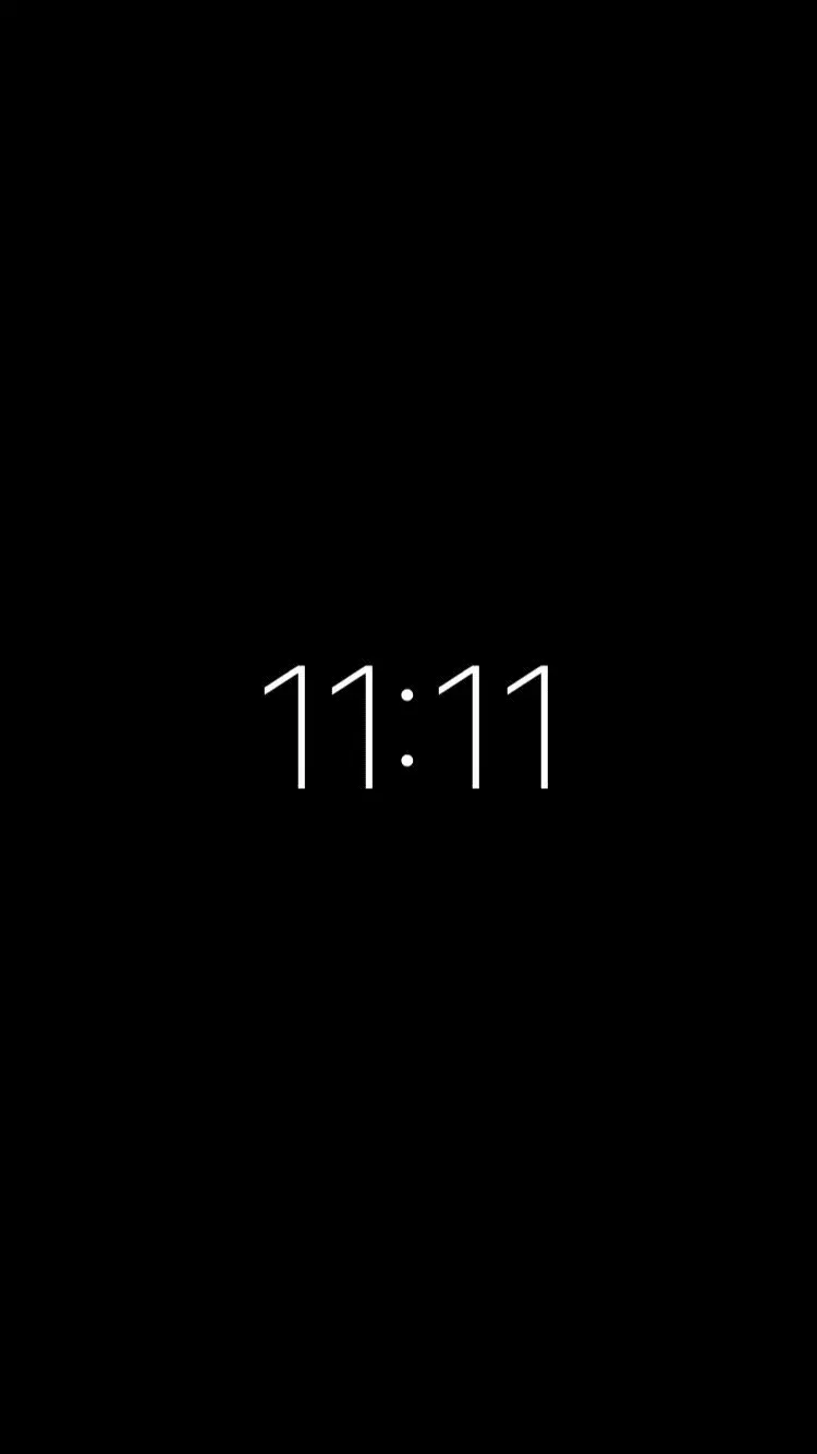 Download dark profile picture of even numbers at 11:11 
