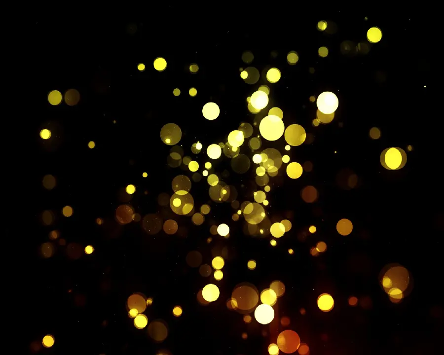Abstract Golden Light View with Amazing Glittering Garland for Poster Design
