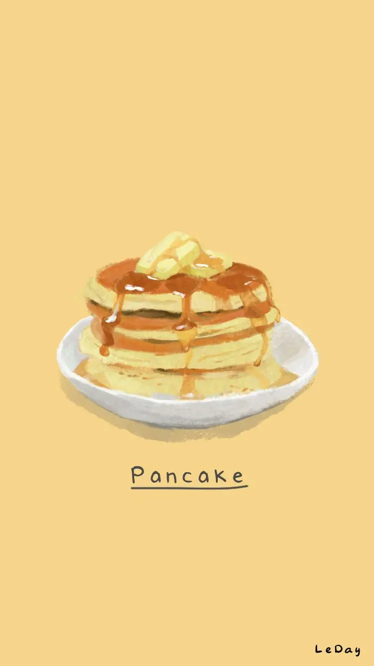 Download delicious pancake graphic photo suitable for phone wallpaper 