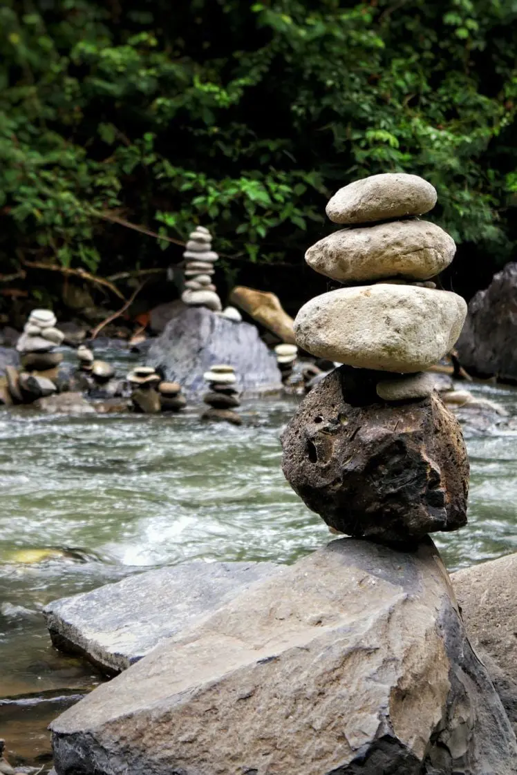 Dreamy Zen rock garden wallpaper for laptop and computer